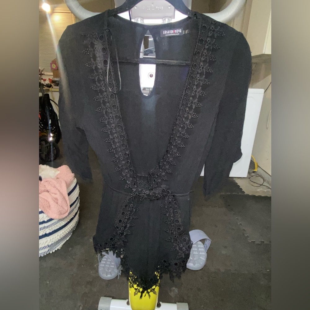 Fashion nova black romper